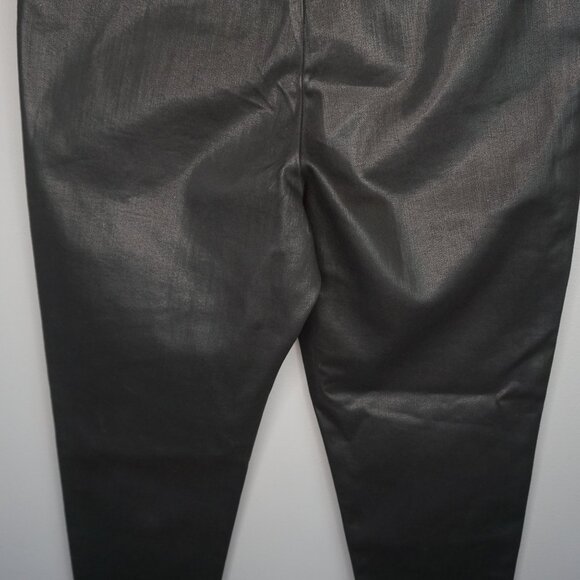 New Frame The Jet Set Skinny Crop Slit Jeans in Noir Coated size 2(30-34) - Picture 12 of 16